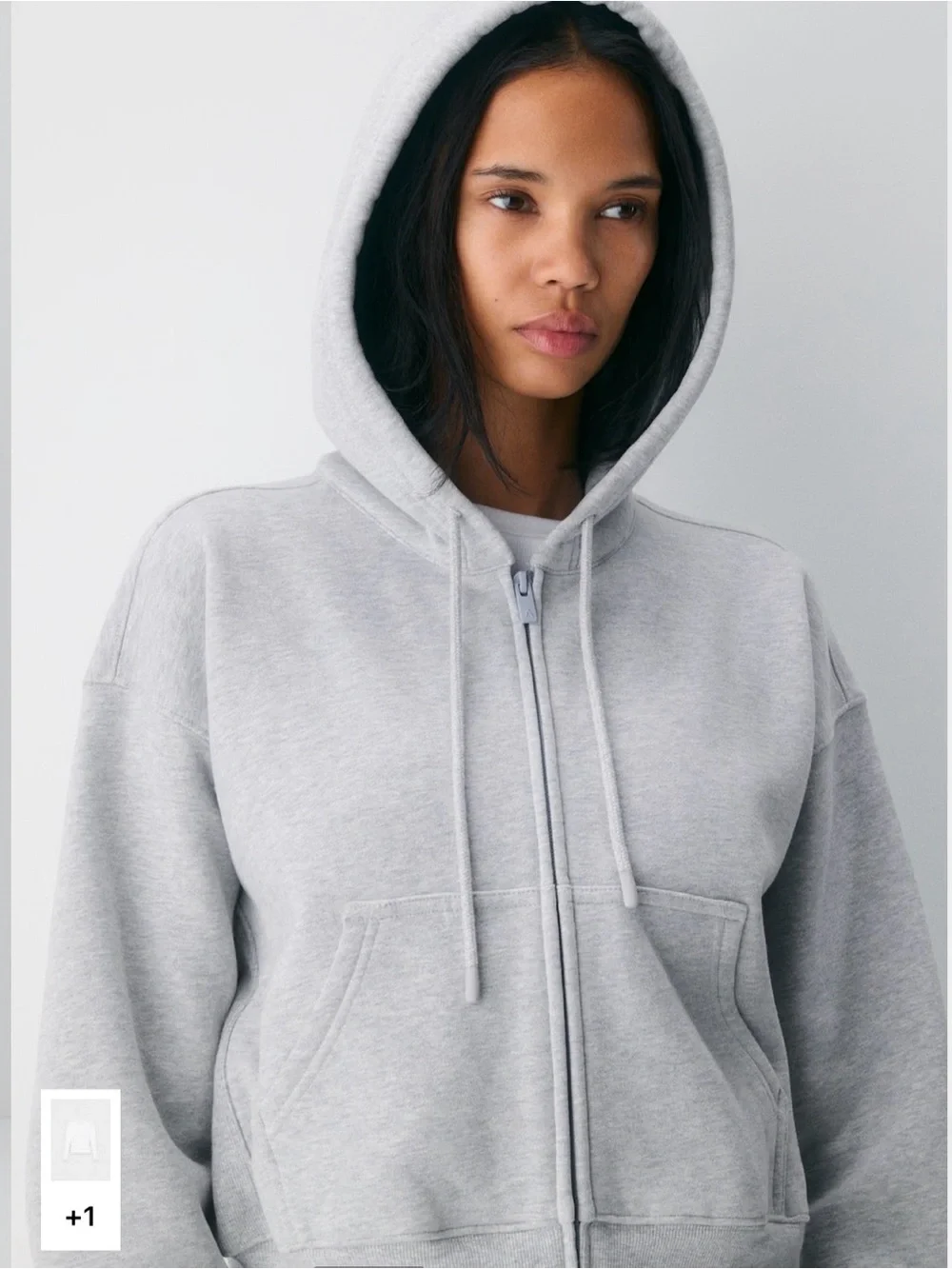 Aritzia cozy sweat fleece boyfriend boxy zip hoodie